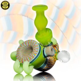 UV Dual Latticino Coilpot Sherlock Pipe