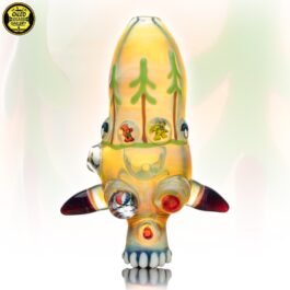 Grateful Dead Millefiori Skull Spoon Pipe