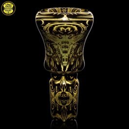 14mm “The Occult” Hologram Fumed Black & Gold Slide