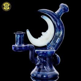 14mm Crushed Opal Lunar Moon Banger Hanger Rig