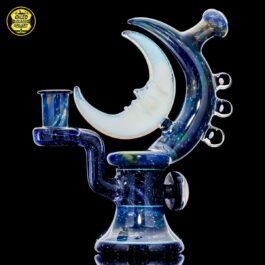 14mm Crushed Opal Lunar Moon Mib Banger Hanger Rig