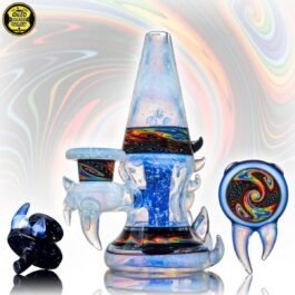 14mm UV Wig Wag Crushed Opal Cone Lamp Tube Set