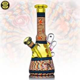 10mm UV Latticino Cane Millefiori Citron Tube