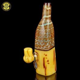 10mm Silver Fumed Latticino Banana Banger Hanger Tube