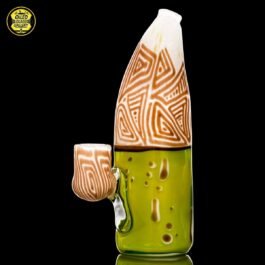 14mm Doodle Green-ana Banger Hanger Tube