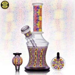 10mm UV Rainbow Mosaic Tesselated Millefiori Tube Set