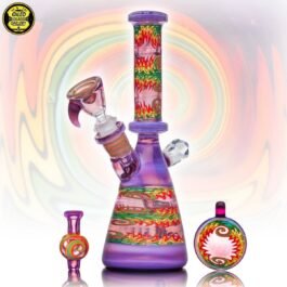 14mm UV Rainbow Wig Wag Beaker Tube Set