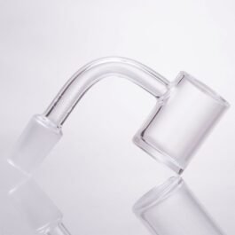 QCB 25mm Flat Club Bucket Quartz Banger with 14mm 90degree Male Joint