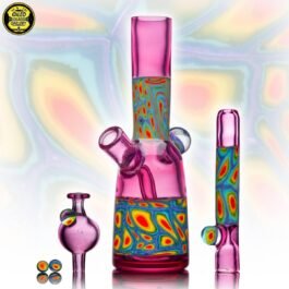 10mm Millefiori Gold Ruby Tube Set