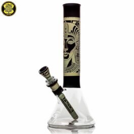 14mm “Pharaoh” Carved Beaker Tube