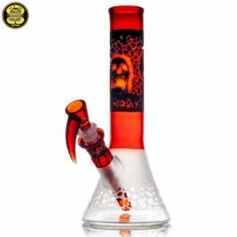 14mm “Magma Skull” UV Carved Beaker Tube