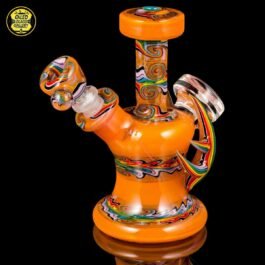 10mm Gold Fumed Encalmo Wig Wag Tube