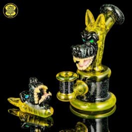 14mm CFL Terps Open Mouth Wolf Banger Hanger Tube