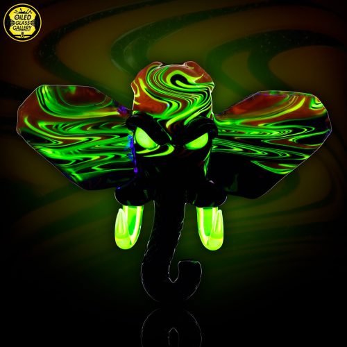 Obiwook-X-Creepy-Spooky-Black-Orange-UV-Wig-Wag-Elephant-Pendant-3